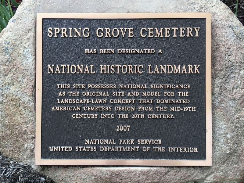 Spring Grove Cemetery image. Click for full size.