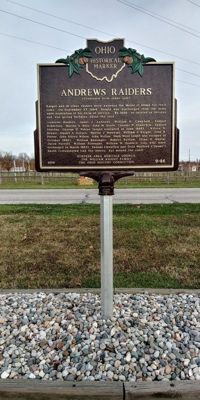Andrews Raiders Marker image. Click for full size.