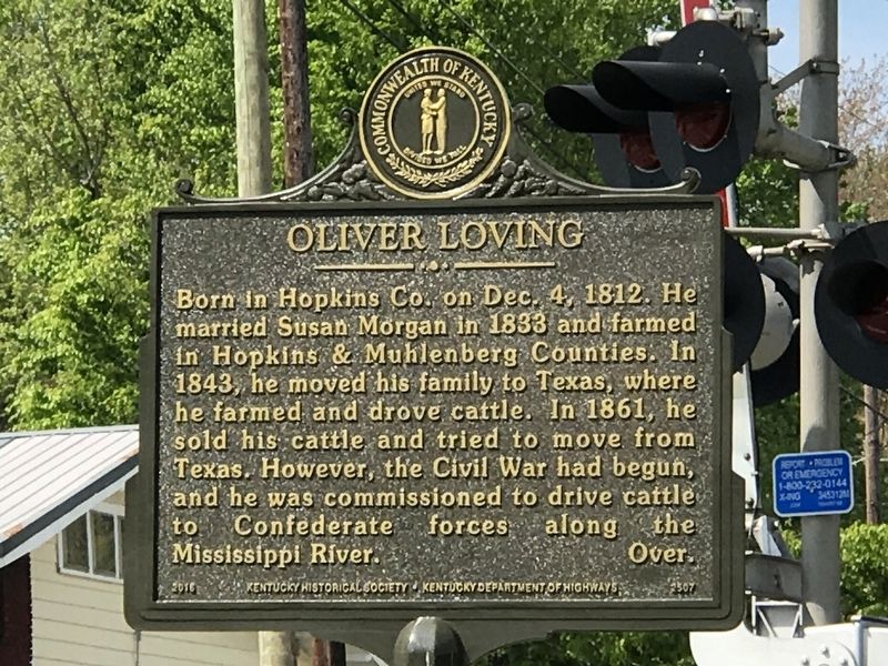 Oliver Loving Marker (Side A) image. Click for full size.