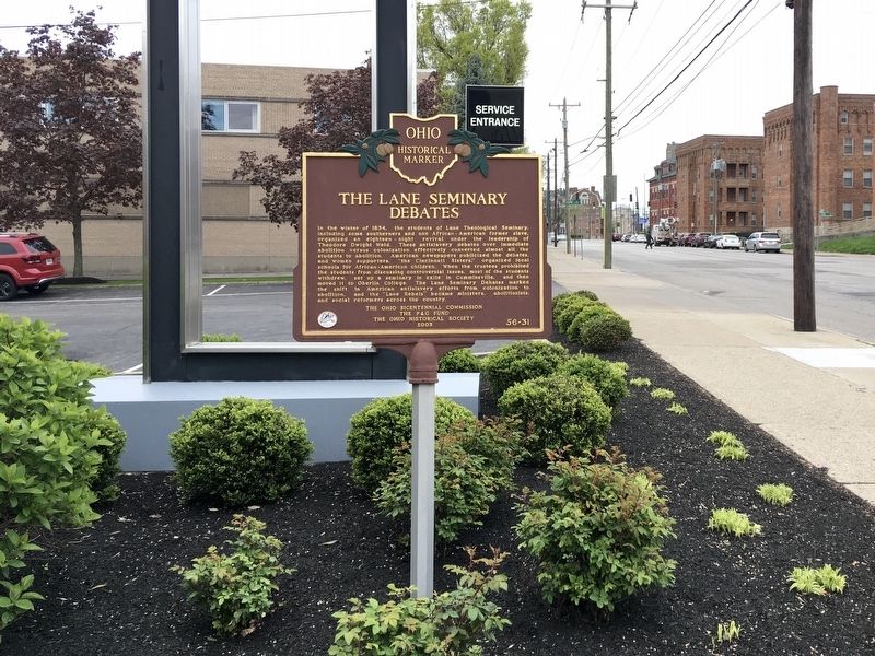 Lane Theological Seminary / The Lane Seminary Debates Marker image. Click for full size.
