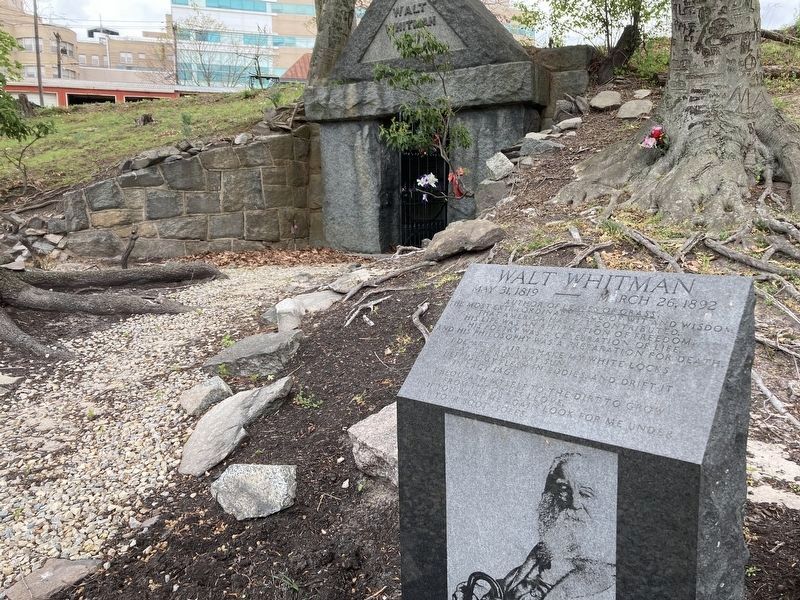 Walt Whitman Marker and Tomb image. Click for full size.