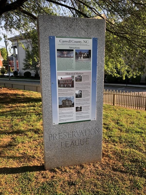 Caswell County, NC Marker image. Click for full size.