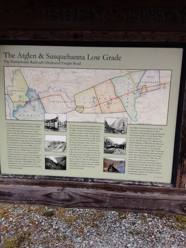 The Atglen & Susquehanna Low Grade Marker image. Click for full size.