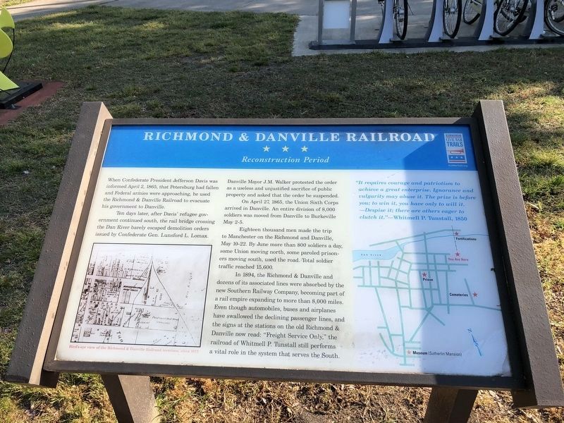 Richmond & Danville Railroad Marker image. Click for full size.