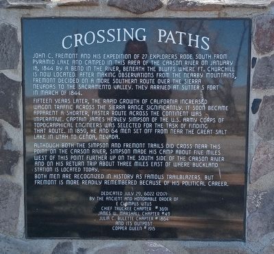 Crossing Paths Marker image. Click for full size.