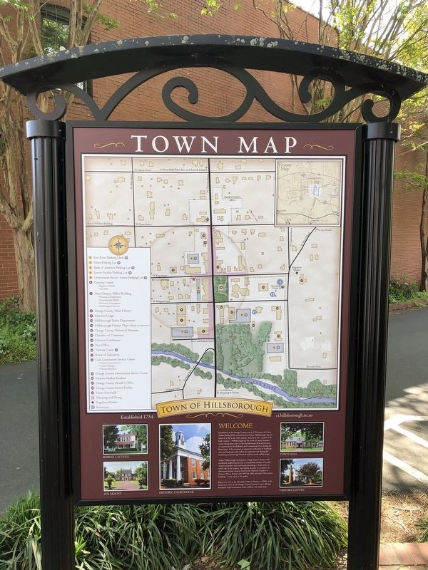 Town of Hillsborough Marker image. Click for full size.