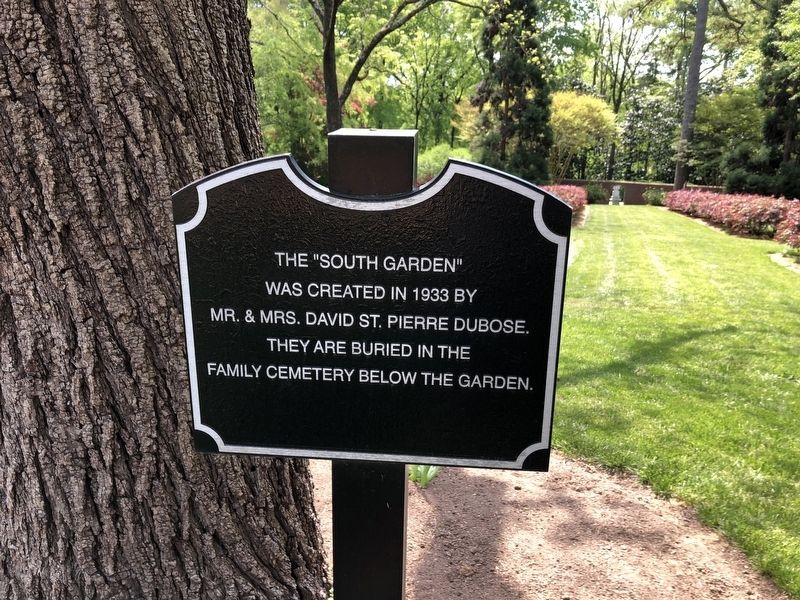 The "South Garden" Marker. Click for full size. The "South Garden" Marker image. Click for full size.