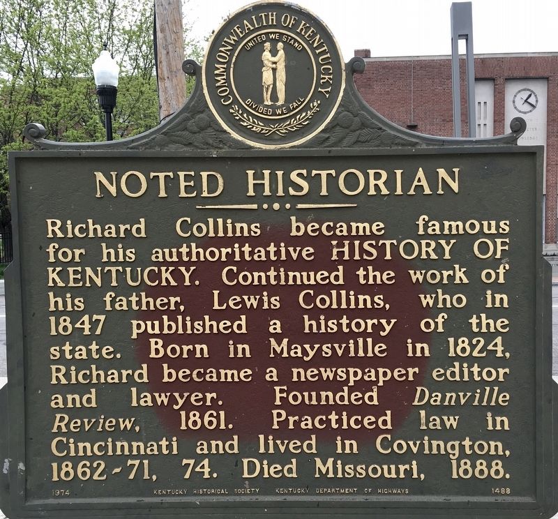 Noted Historian Marker image. Click for full size.