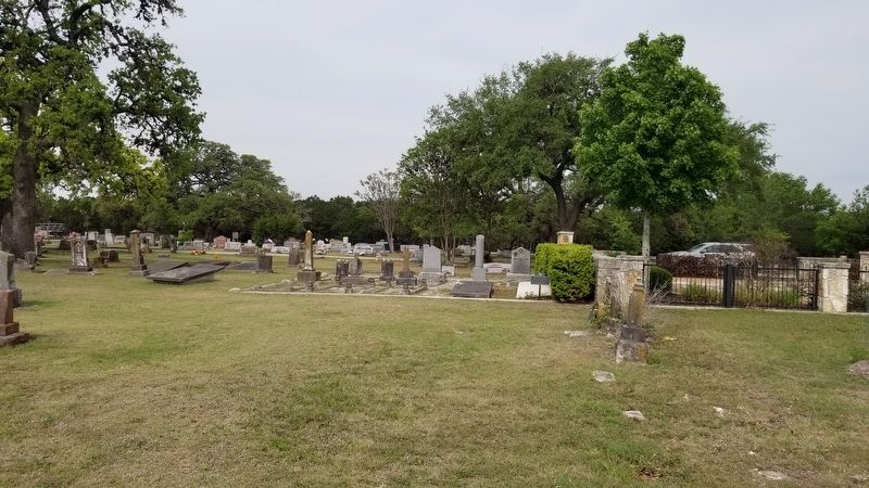 George Wilkins Kendall Marker within the Boerne Cemetery image. Click for full size.