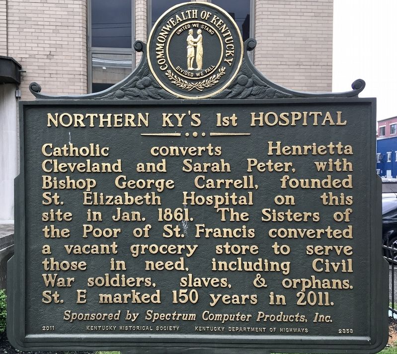 Northern KYs 1st Hospital Marker image. Click for full size.