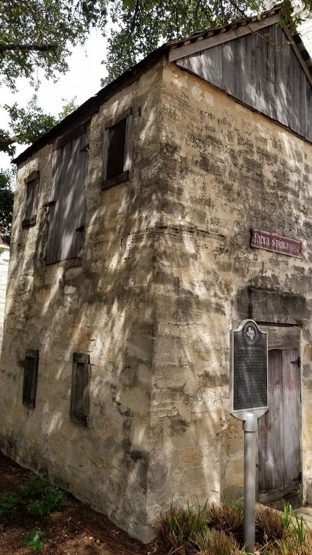 Closer view the Fabra Smokehouse and Marker image. Click for full size.