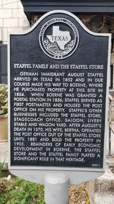 Staffel Family and the Staffel Store Marker image. Click for full size.