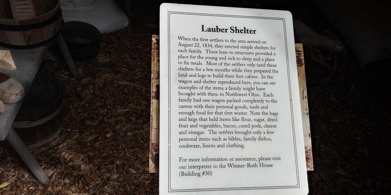 Lauber Shelter Marker image. Click for full size.