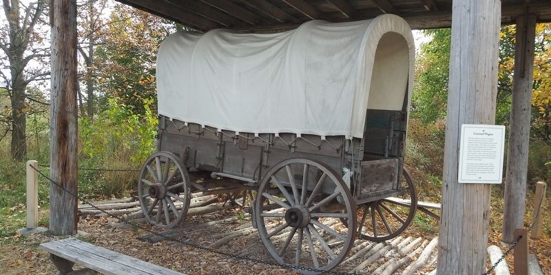 Covered Wagon Marker image. Click for full size.