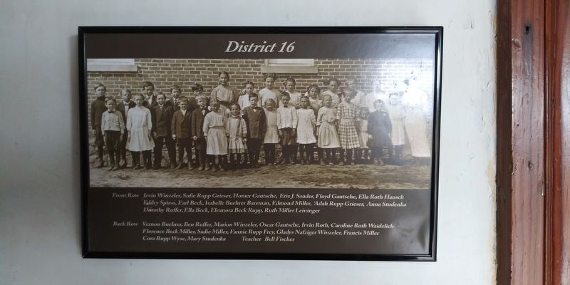 District 16 Schoolhouse Marker image. Click for full size.