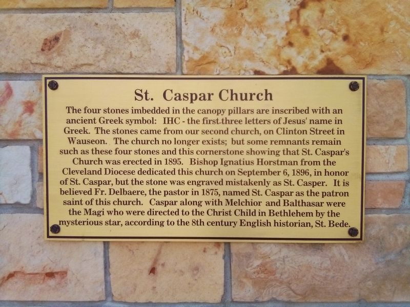 St. Caspar Church Marker image. Click for full size.
