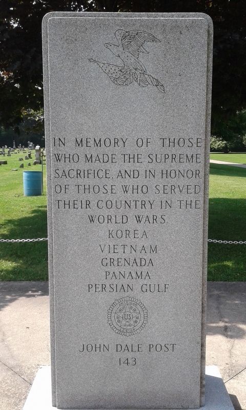 Fayette Veterans Memorial. Click for full size. Fayette Veterans Memorial image. Click for full size.