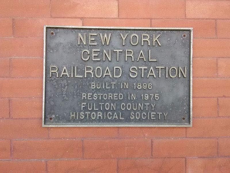 New York Central Railroad Depot Marker image. Click for full size.