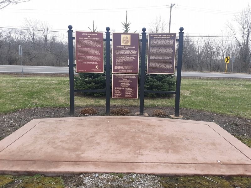 John King and King Family Cemetery Marker image. Click for full size.