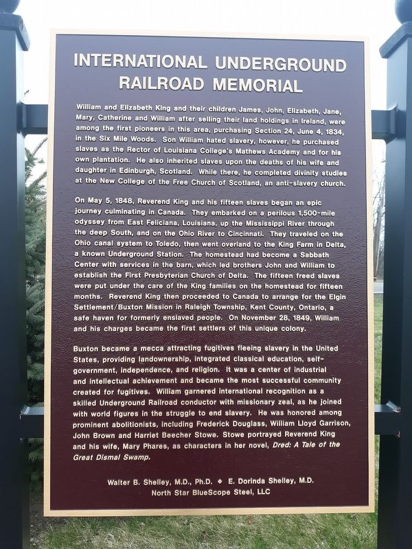 International Underground Railroad Monument image. Click for full size.