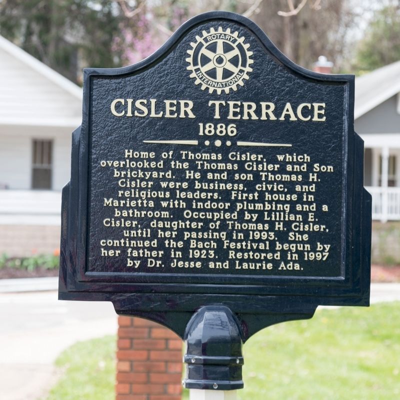 Cisler Terrace Marker image. Click for full size.