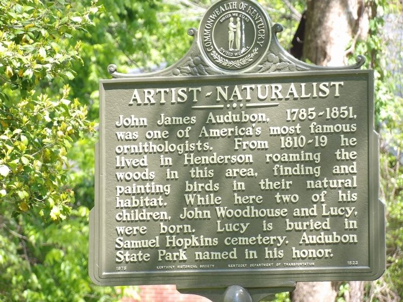 Artist-Naturalist Marker image. Click for full size.