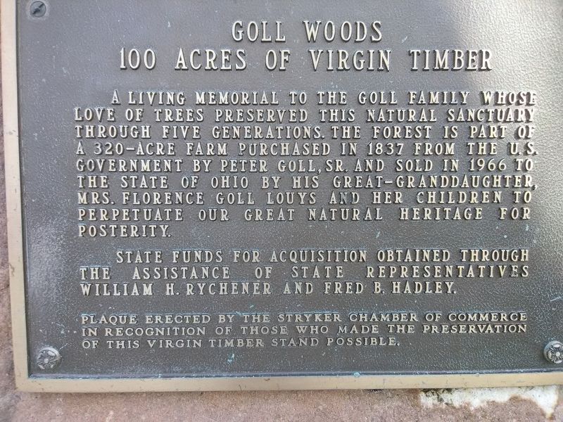 Goll Woods 100 Acres of Virginia Timber Marker image. Click for full size.