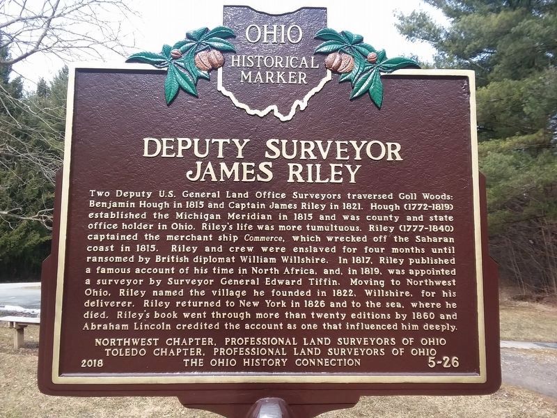 Deputy Surveyor James Riley Marker image. Click for full size.