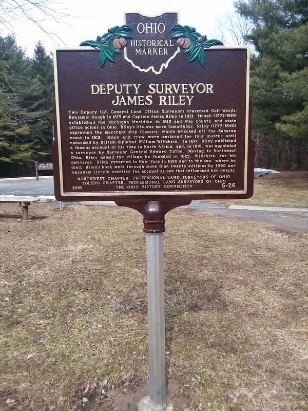 Deputy Surveyor James Riley Marker image. Click for full size.