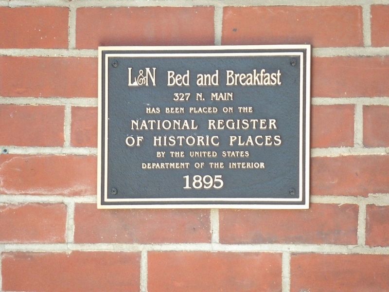 L&N Bed and Breakfast Marker image. Click for more information.