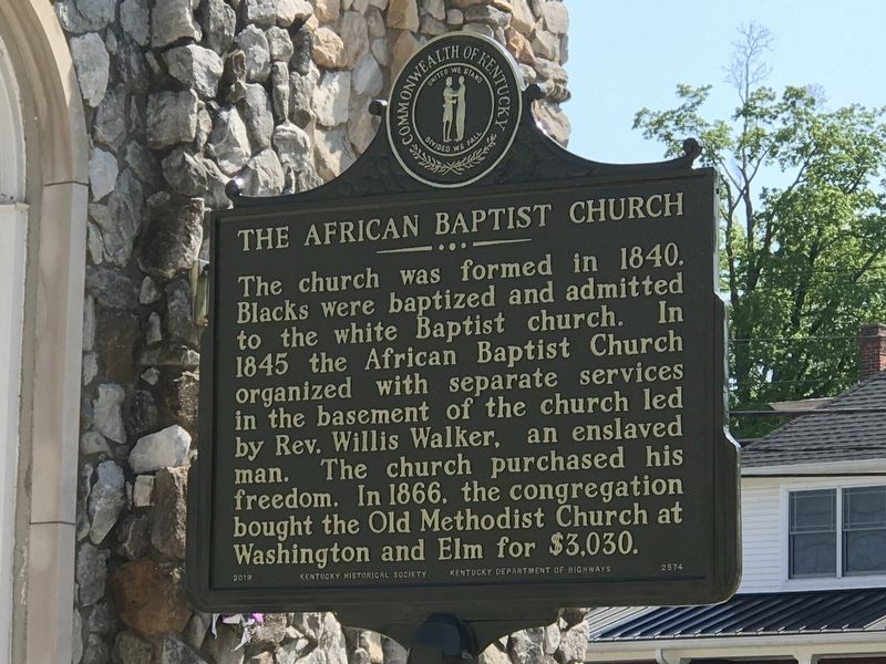 The African Baptist Church Marker (Side A) image. Click for full size.