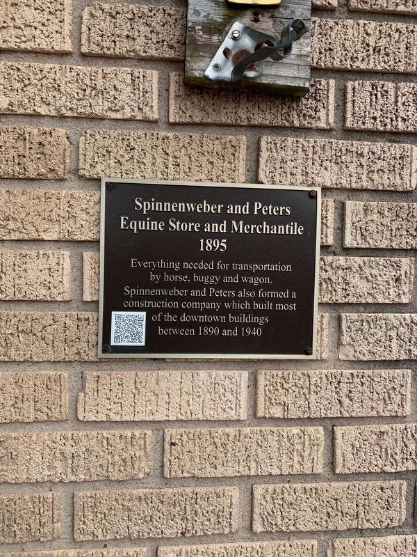 Spinnenweber and Peters Equine Store and Merchantile Marker image. Click for full size.