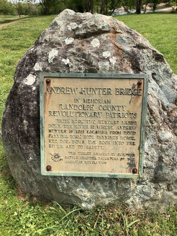 Andrew Hunter Bridge Historical Marker