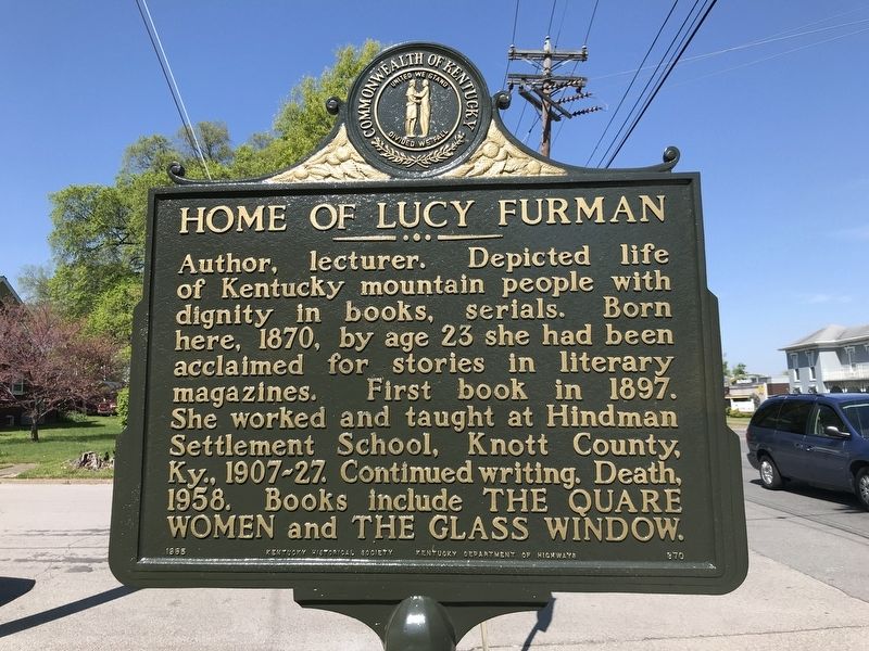 Home of Lucy Furman Marker image. Click for full size.