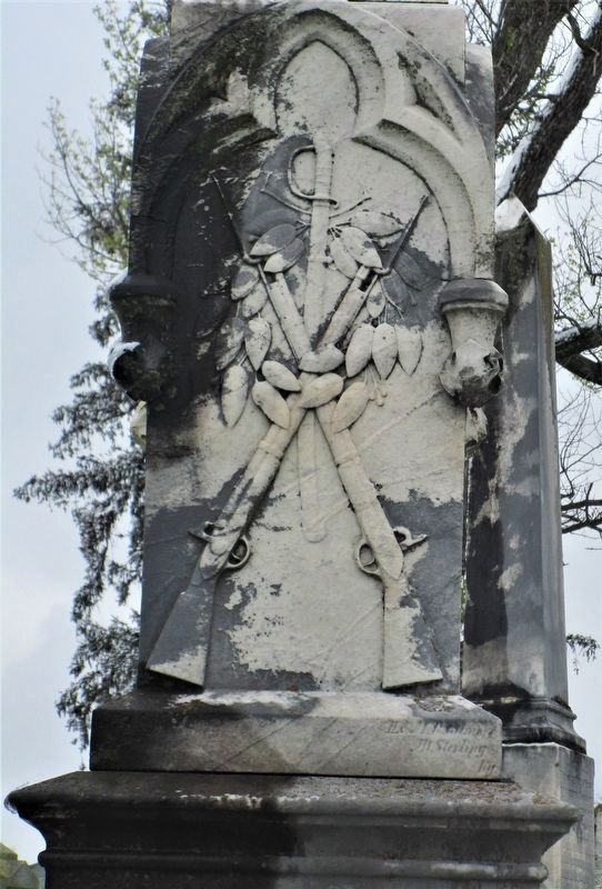Montgomery County Confederate Monument column detail image. Click for full size.