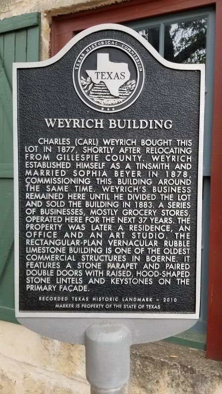 Weyrich Building Marker image. Click for full size.