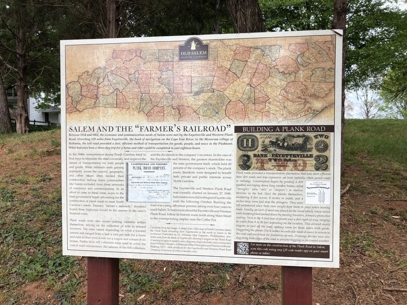 Salem and the "Farmer's Railroad" Marker image. Click for full size.