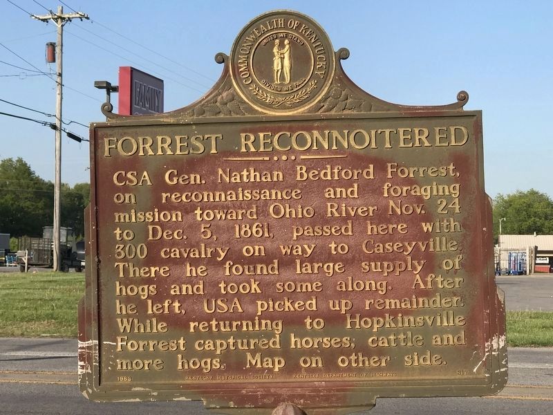 Forrest Reconnoitered Marker (Side A) image. Click for full size.