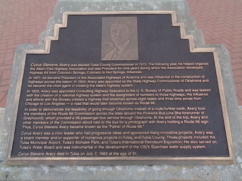 Cyrus Stevens Avery Marker. Click for full size. Cyrus Stevens Avery Marker image. Click for full size.