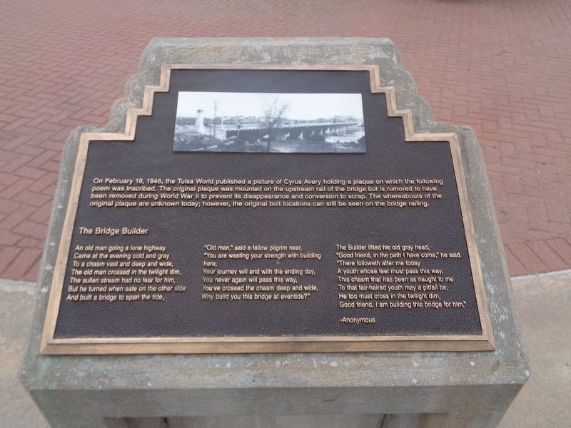The Bridge Builder Marker. Click for full size. The Bridge Builder Marker image. Click for full size.