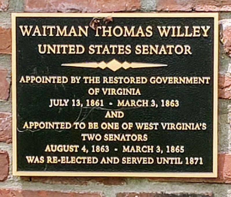 Waitman Thomas Willey Marker image. Click for full size.