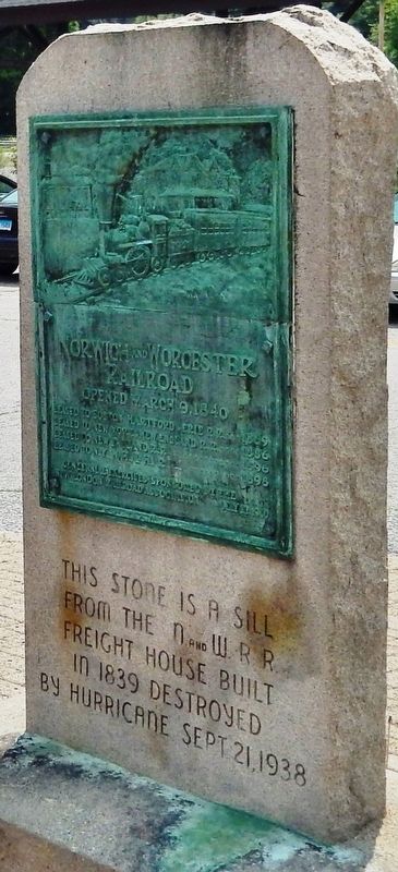Norwich and Worcester Railroad Marker image. Click for full size.
