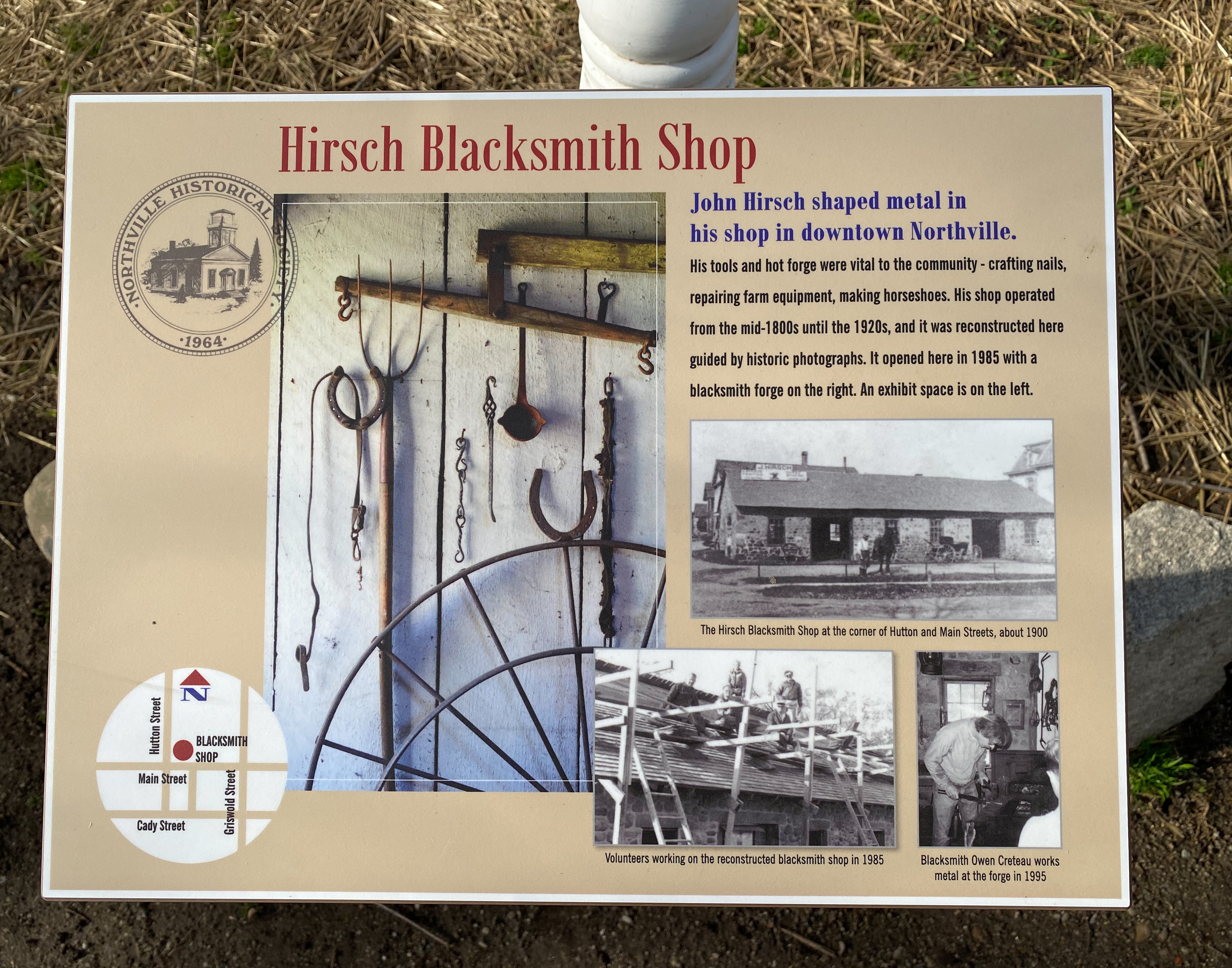 Hirsch Blacksmith Shop Marker
