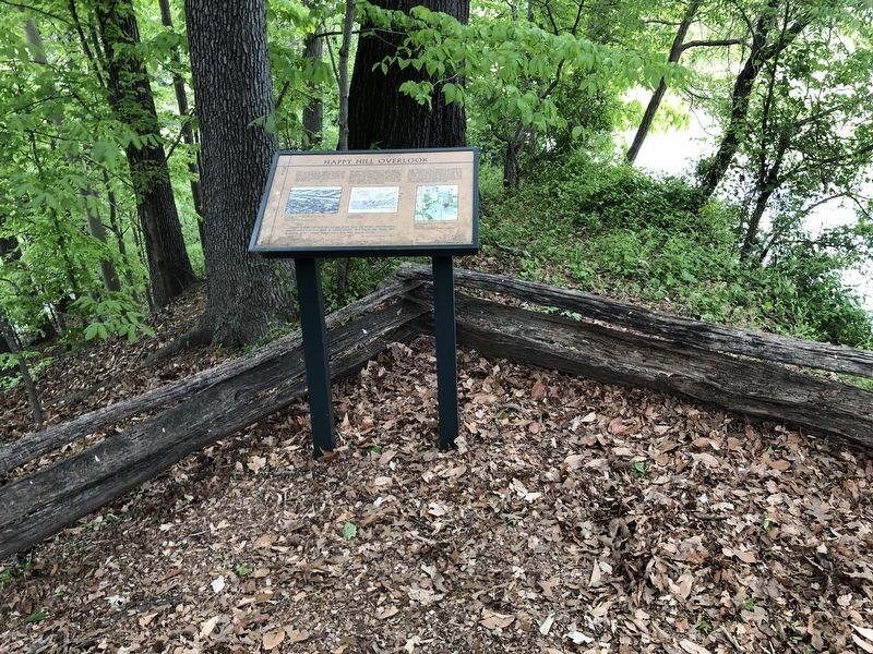 Happy Hill Overlook Marker. Click for full size. Happy Hill Overlook Marker image. Click for full size.