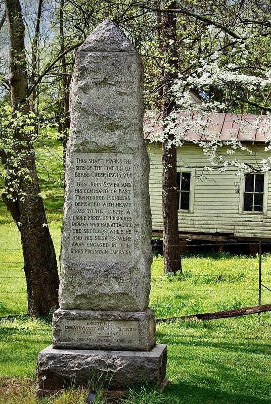 Battle of Boyd's Creek Marker image. Click for full size.