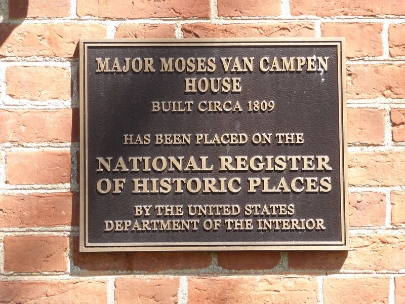 Major Moses Van Campen house Marker image. Click for full size.