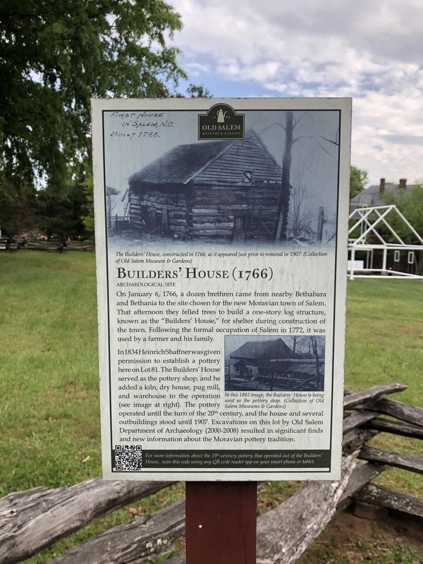 Builders' House Marker image. Click for full size.