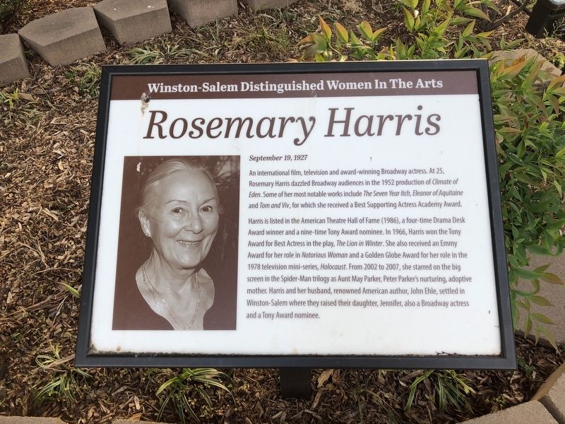 Rosemary Harris Marker. Click for full size. Rosemary Harris Marker image. Click for full size.