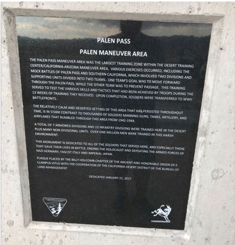 Palen Pass Marker image. Click for full size.