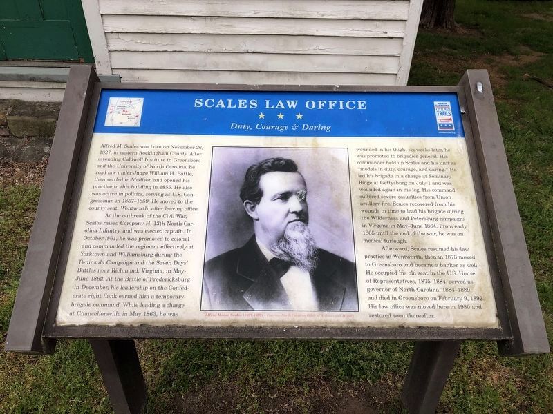 Scales Law Office Marker. Click for full size. Scales Law Office Marker image. Click for full size.